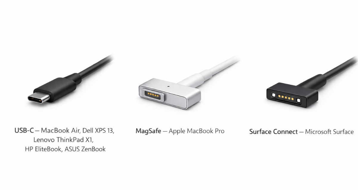 USB-C, MagSafe og Surface Connect