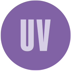 UV-lykt aktiverer fluorescerende materialer