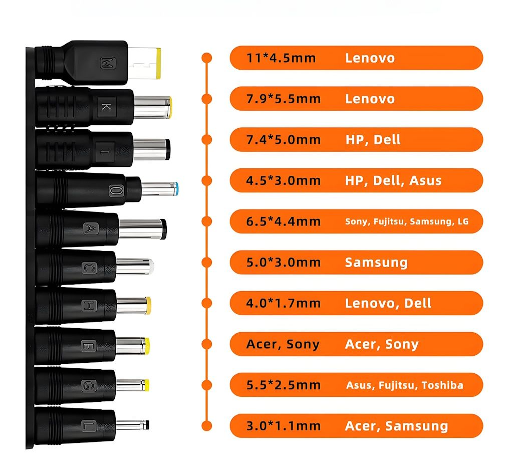 Universalstrømforsyning USB-C tilkobling