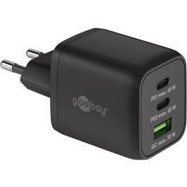 Goobay USB-C™ PD multiport snellader Nano (65 W) zwart - 2x USB-C