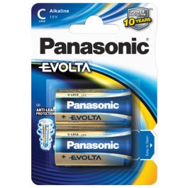 Panasonic Evolta alkaliske C / LR14 / baby batterier (2 stk)