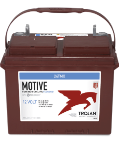 Trojan 24TMX deep cycle batteri - 12V 85Ah / 20h - 70Ah / 5h