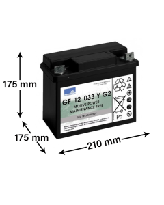 Sonnenschein GF 12 33 YG2 33Ah (GF1233YG2) Gel batteri