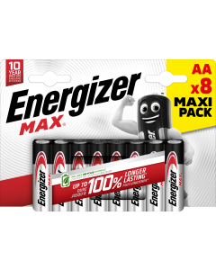 Energizer Max AA / E91 Batterier (8 Stk. )
