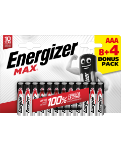 Energizer Max AAA / E92 Batterier (12 Stk.) (8 4)