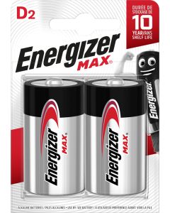 Energizer Max D/E95 Batterier (2 stk.)