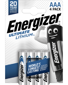 Energizer Ultimate Lithium AAA / E92 / L92 Batterier (4 Stk.)