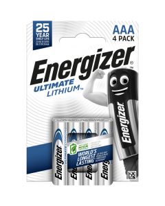 Energizer Ultimate Lithium AAA / E92 / L92 Batterier (4 Stk.)