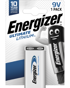 Energizer Ultimate Lithium 9V / 522 Batteri (1 Stk.)