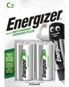 Energizer Recharge Power Plus C / NH35 2500mAh Batterier (2 Stk.)