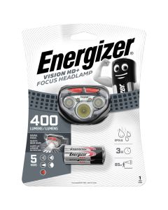 Energizer HL Vision HD  Fokus Pandelykte 400 lumen inkl. 3 x AAA batterier
