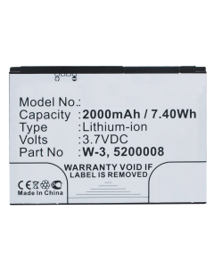 Batteri W-3 til bl.a. Aircard 762s (Kompatibelt)