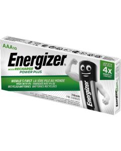 Energizer Recharge Power Plus AAA / NH12 700mAh Batterier - 10 stk.