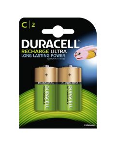 Duracell C / Baby Recharge Ultra Batterier (2 stk.)