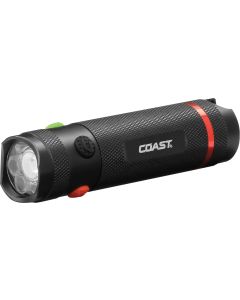 Coast TX12 Håndlykte 385 lumen m/ hvitt, rødt og grønt lys - i gaveeske