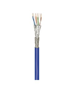 CAT 7A+ nettverkskabel, S/FTP (PiMF), blå, 100m Cable Coil