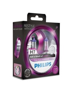 PHILIPS Bilpære H7 COLORVISION, LILLA - 2-PACK