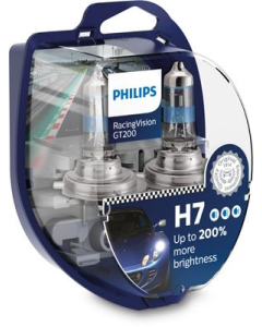 PHILIPS Bilpære H7 RACING VISION 150% 2-PACK