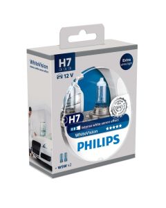 PHILIPS Bilpære H7 WHITEVISION - 2-PACK