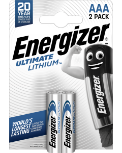 Energizer Ultimate Lithium AAA / E92 / L92 Batterier (2 Stk.)
