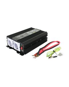 Goobay Inverter til bil 12V til 230V, 1000W/2000W Modifisert Sinus