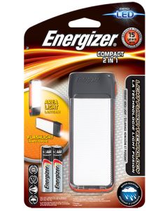 Energizer LED Compact Fusion, 2in1 Lanterne og Lommelykt, inkl. 2 X AAA Alkalisk Batterier