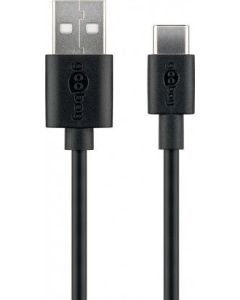 USB-C Lade- og Sync Kabel Goobay -  2m