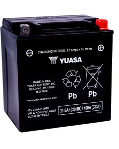 Yuasa YIX30L-BS-PW 12V AGM Batteri til Motorcykel