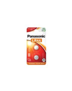 Panasonic LR44 / A76 / AG13 / LR1154 knapcelle batterier - alkaline - 2 stk.