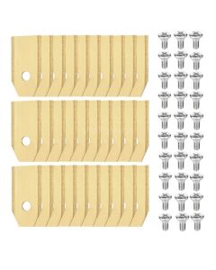 30x Kniver til Husqvarna Automower / Gardena / Navimow / Greenworks Optimow - Titanbelagt stål inkl. Skruer - Japcell