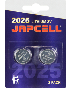 Japcell lithium CR2025 batterier - 2 stk.