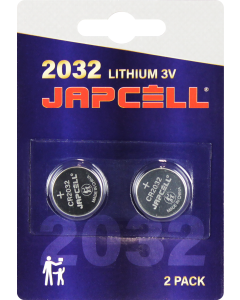 Japcell Litium CR2032 Batterier- 2 stk.