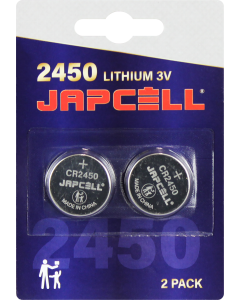 Japcell Litium CR2450 Batterier - 2 stk.