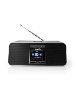 Nedis Internetradio 42 W DAB+ FM Bluetooth® Svart/sølv