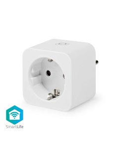 Nedis, SmartLife Plug, Efektmåler, 3680 W, Schuko/F (CEE 7/7), -20-50 °C, Hvit
