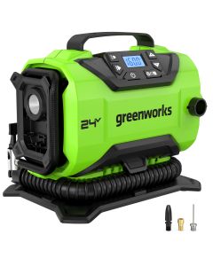 Greenworks G24IN Luftkompressor 24V - uten batteri og lader