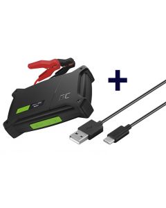 GreenCell GJSGC01 Booster / Bilstarter og ladefunksjon - inkl. USB-kabel