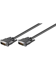 Goobay DVI-D Full HD-kabel DvI-D hann (24 + 1 pin) - svart - 3m