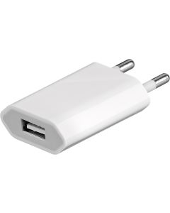 Goobay USB-lader 1xUSB (1A) hvit