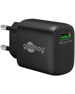 Goobay USB hurtiglader QC3.0 (3A) svart