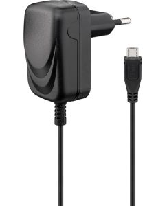 Goobay Micro USB universallader (1A) 1,5m kabel sort