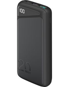 Goobay Powerbank 20 000 mAh - hurtiglader (USB-C PD, QC 3.0)