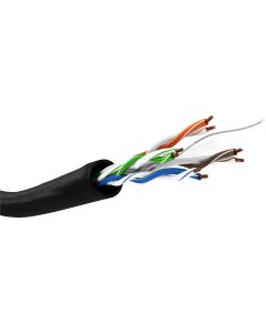Goobay CAT 6 utendørs nettverkskabel U / UTP - Sort - 100m