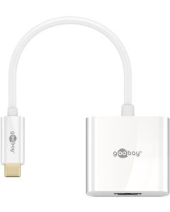 Goobay USB -C HDMI -adapter, hvit - 0,2m