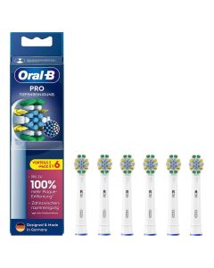  Oral-B Flossaction Tannbørstehoder 6 stk - Hvit