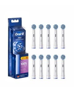 Oral-B Sensitive Clean Tannbørstehoder 10 stk. - Hvit