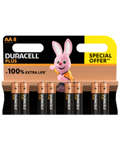 DURACELL PLUS POWER AA / MN1500 / LR06  (8 stk.)