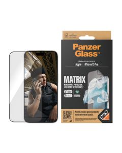 PanzerGlass™ MATRIX Skjermbeskytter med D3O iPhone 15 Pro | Ultra-Wide Fit med AlignerKit