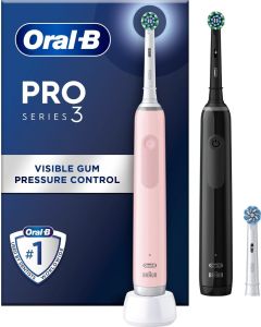 Oral-b Elektrisk Tannbørste Pro 3 3900 Duo - Svart/Rosa
