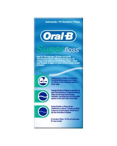 Oral-b Superfloss Tanntråd 50-pakning